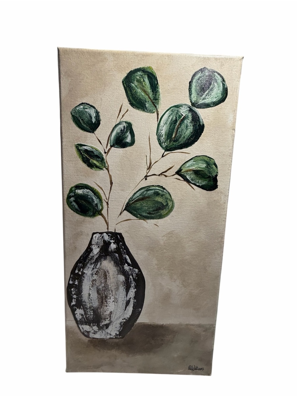 Original Artwork Acrylics on Canvas Impressionism 10 x 20"